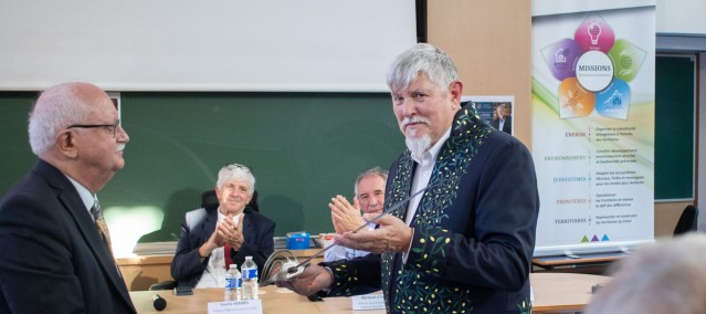 Olivier Donard lors de la cérémonie organisée à l'UPPA (2023).